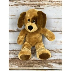 Build‑A‑Bear Lil' Pup Brown Puppy Dog 15" Plush Eye Patch BAB Paw Print